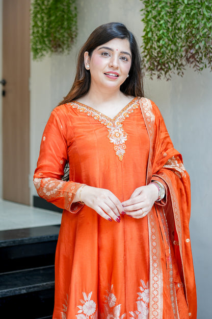 Isira Embroidered Anarkali Suit Set