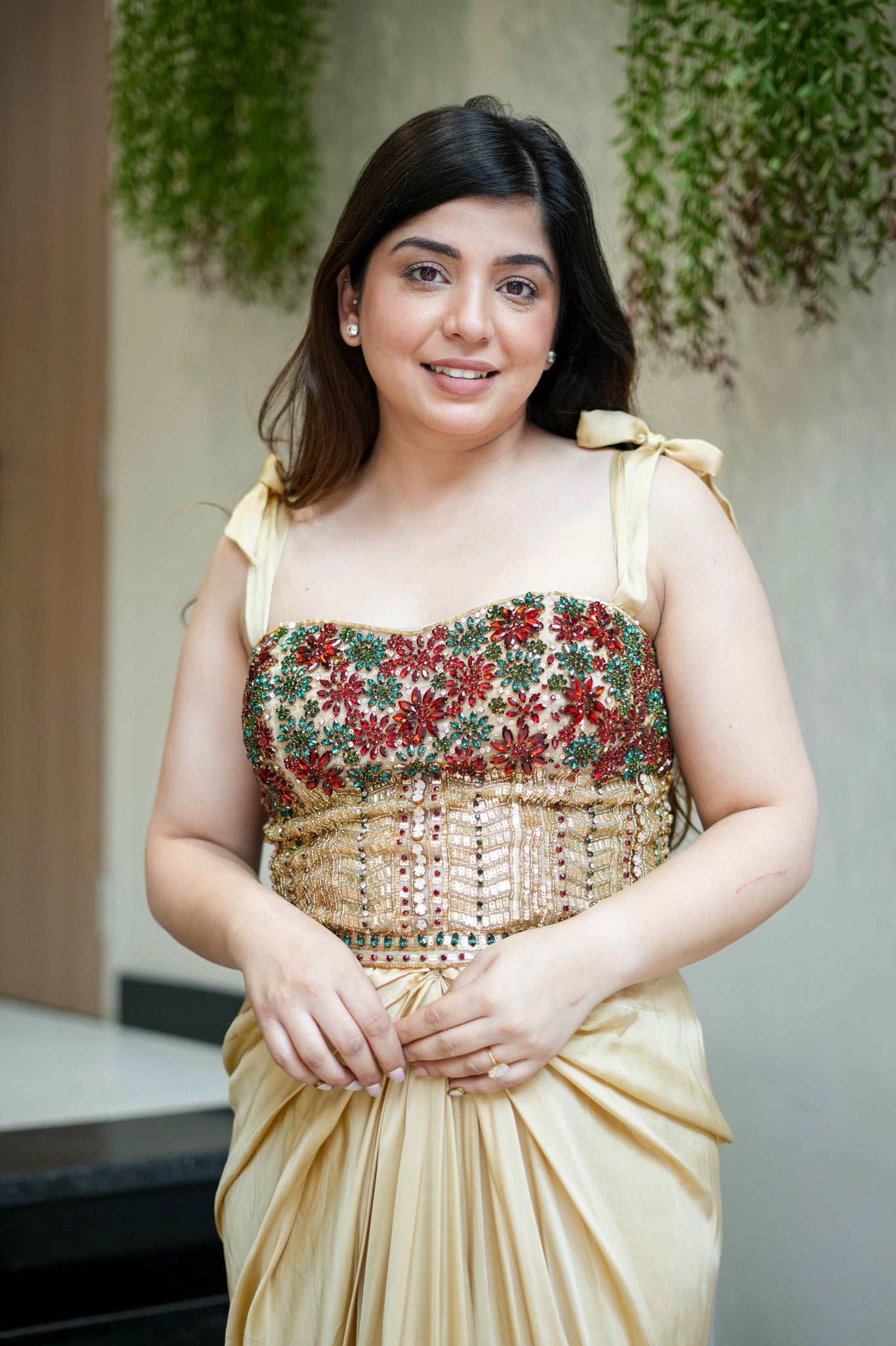 Aheela Hand Embroidered Indo Western