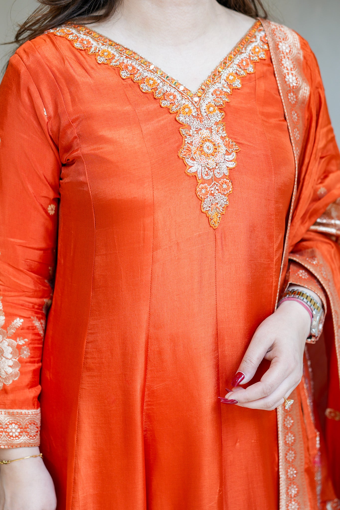Isira Embroidered Anarkali Suit Set