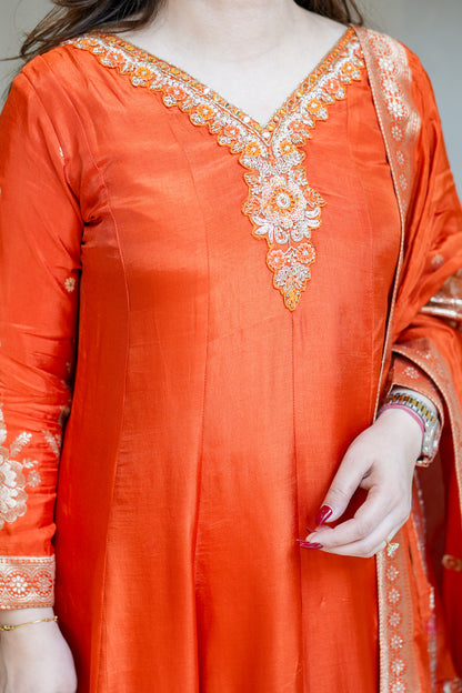 Isira Embroidered Anarkali Suit Set
