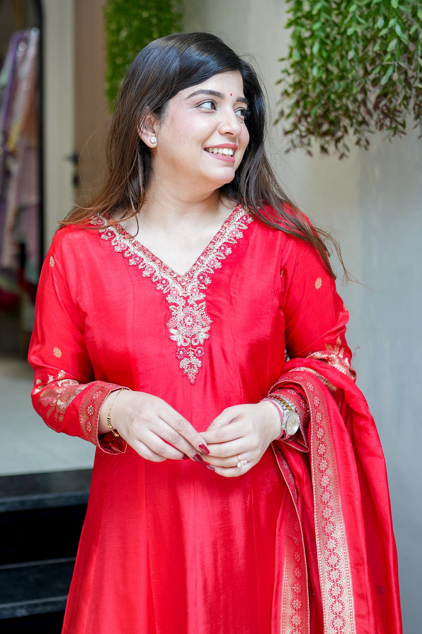 Isira Embroidered Anarkali Suit Set