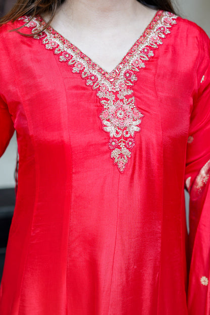 Isira Embroidered Anarkali Suit Set