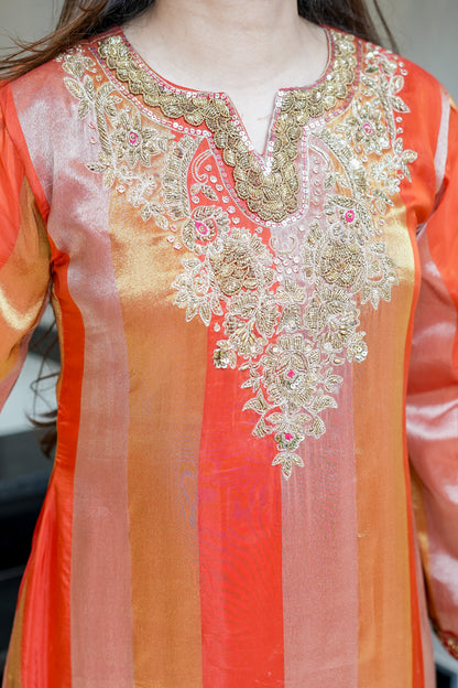 Suhavi Hand Embroidered Co ord Set