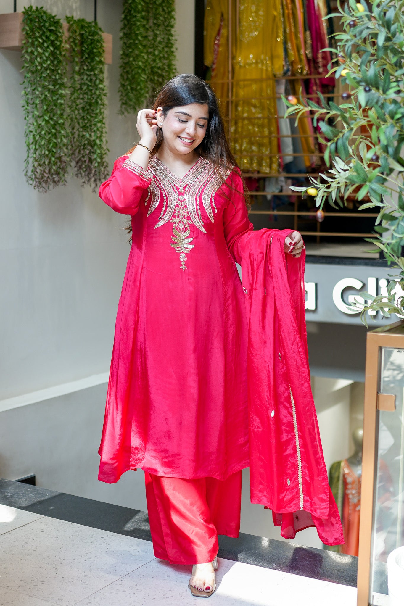 Rishaya Embroidered Suit Set