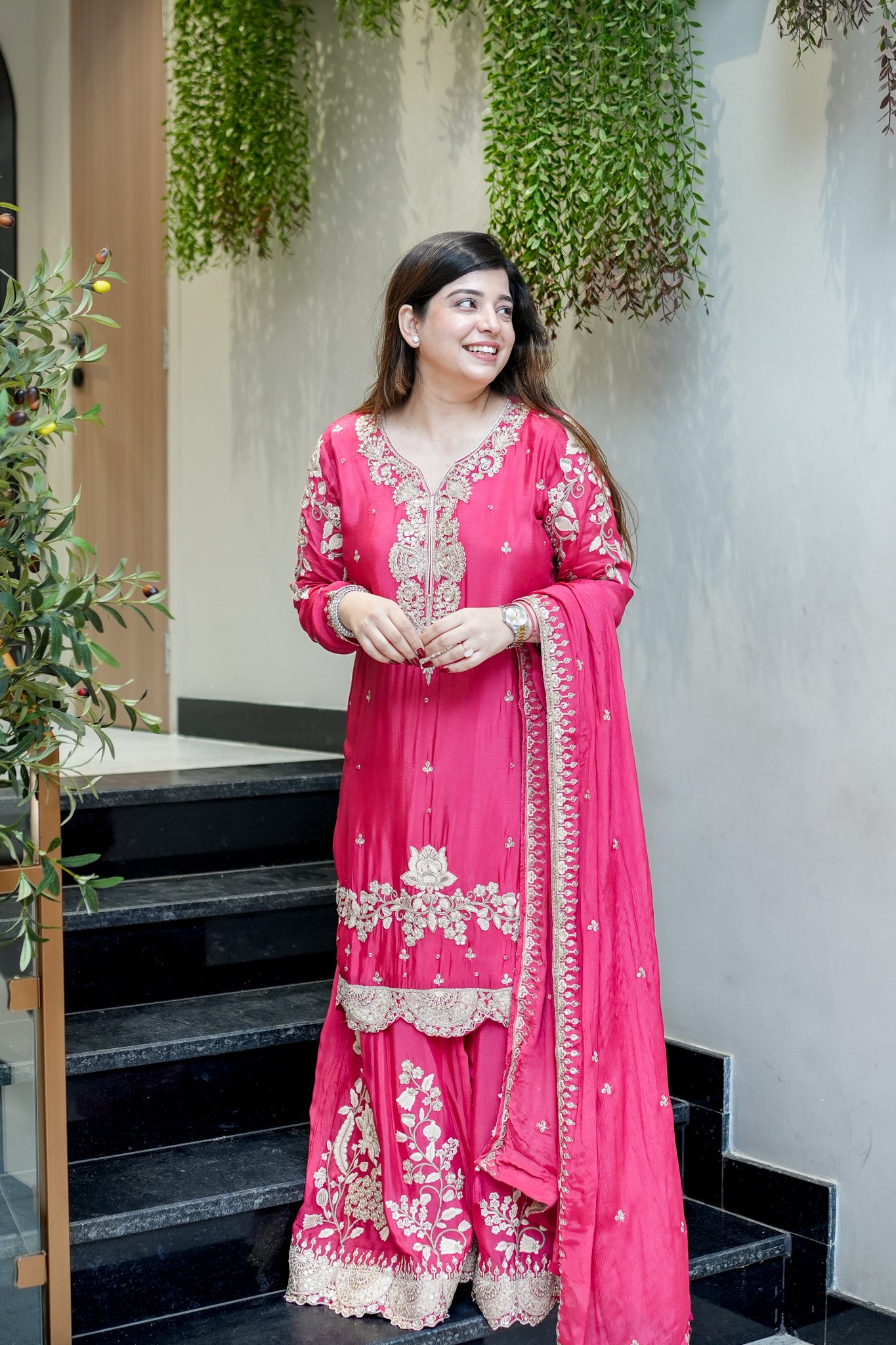 Aarvika Hand Embroidered Suit Set