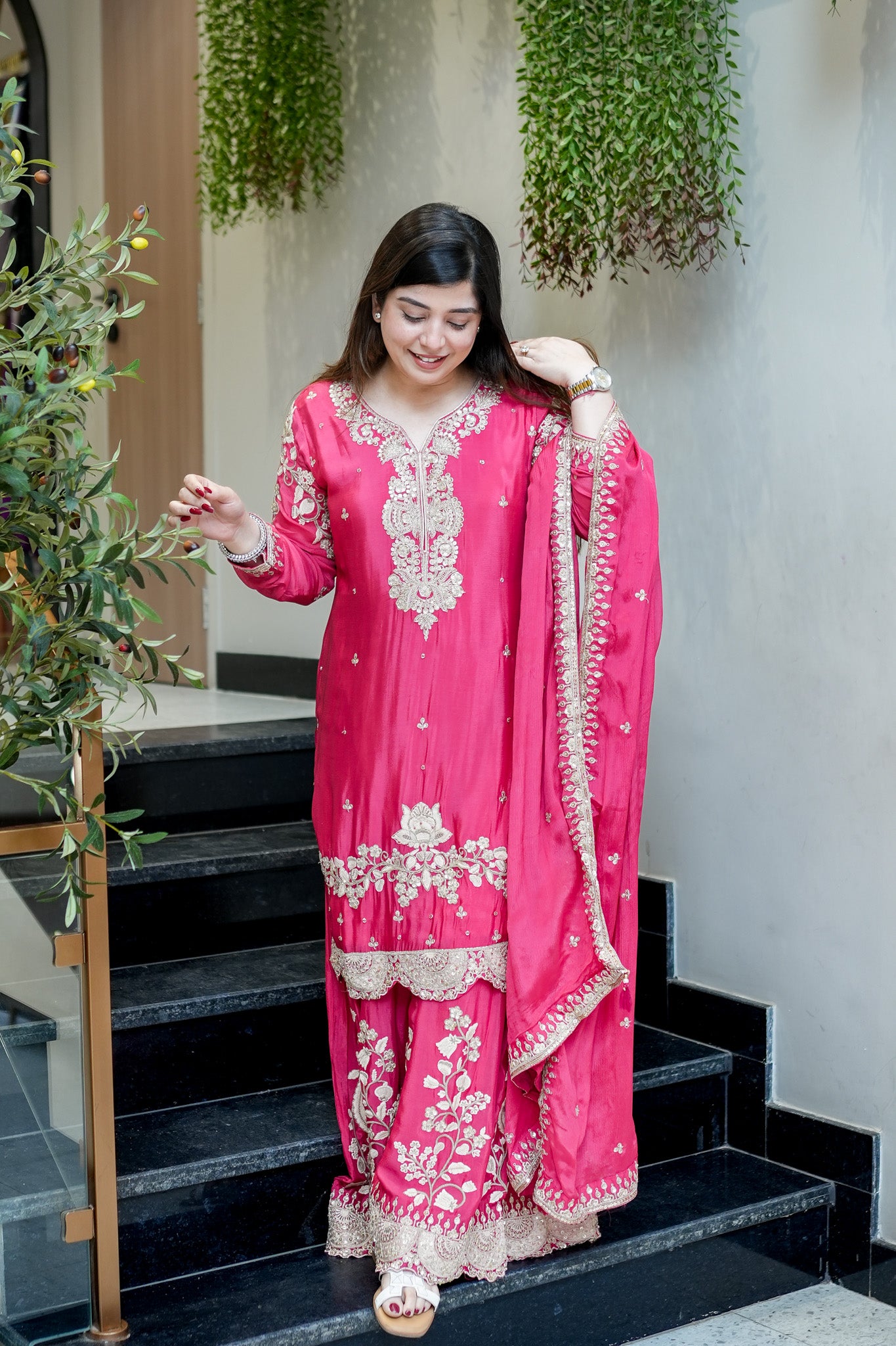 Aarvika Hand Embroidered Suit Set