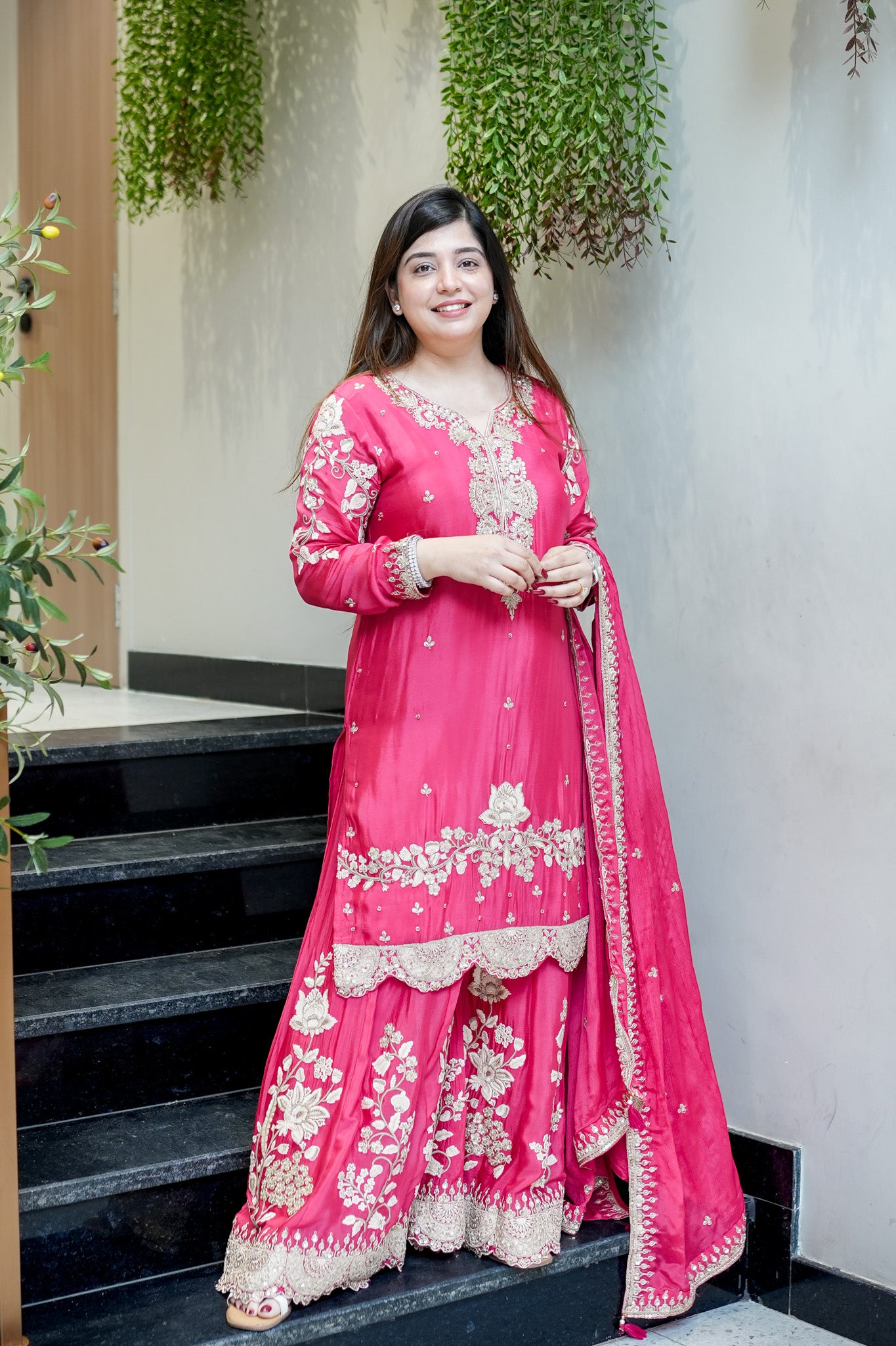 Aarvika Hand Embroidered Suit Set