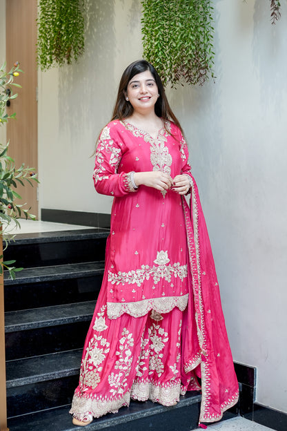 Aarvika Hand Embroidered Suit Set