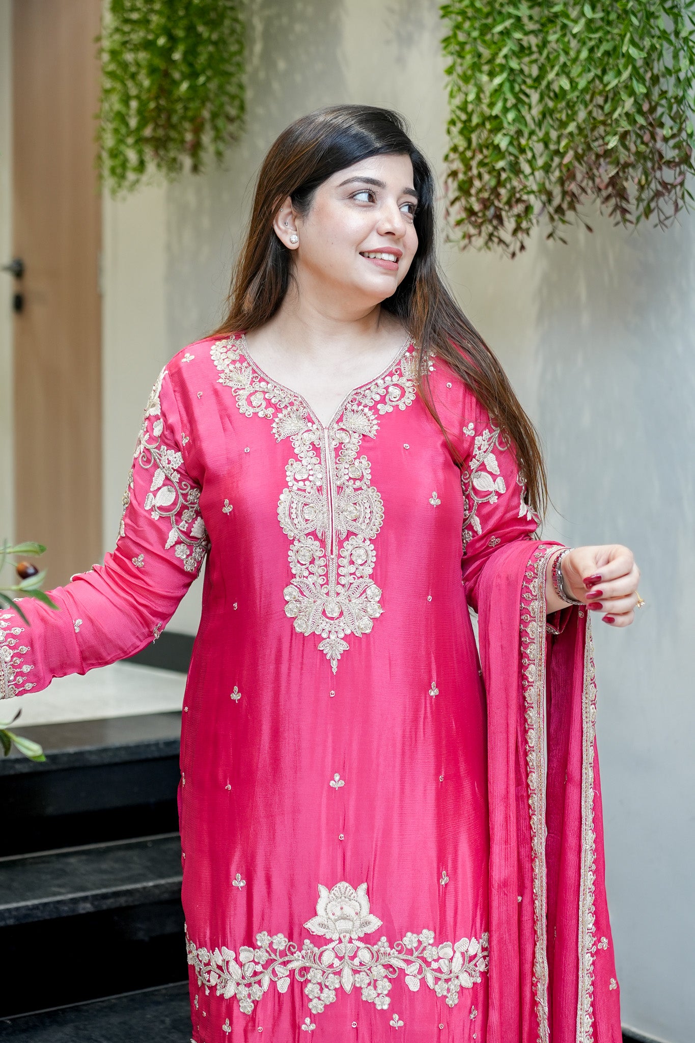 Aarvika Hand Embroidered Suit Set