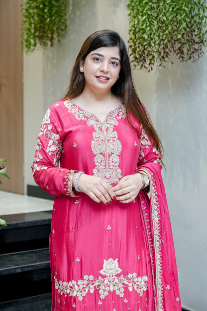 Aarvika Hand Embroidered Suit Set