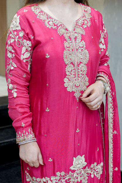 Aarvika Hand Embroidered Suit Set