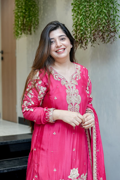 Aarvika Hand Embroidered Suit Set