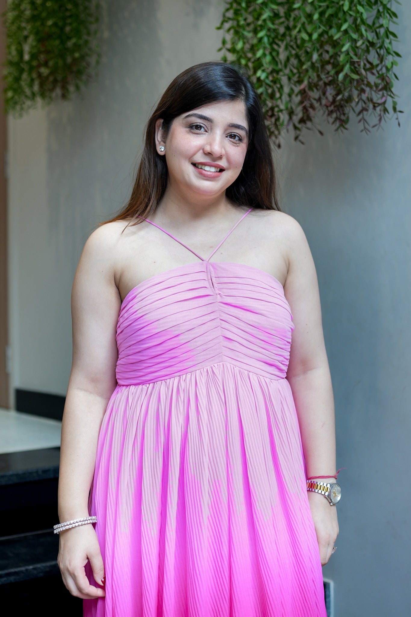 Clara Ombre Halter Neck Dress