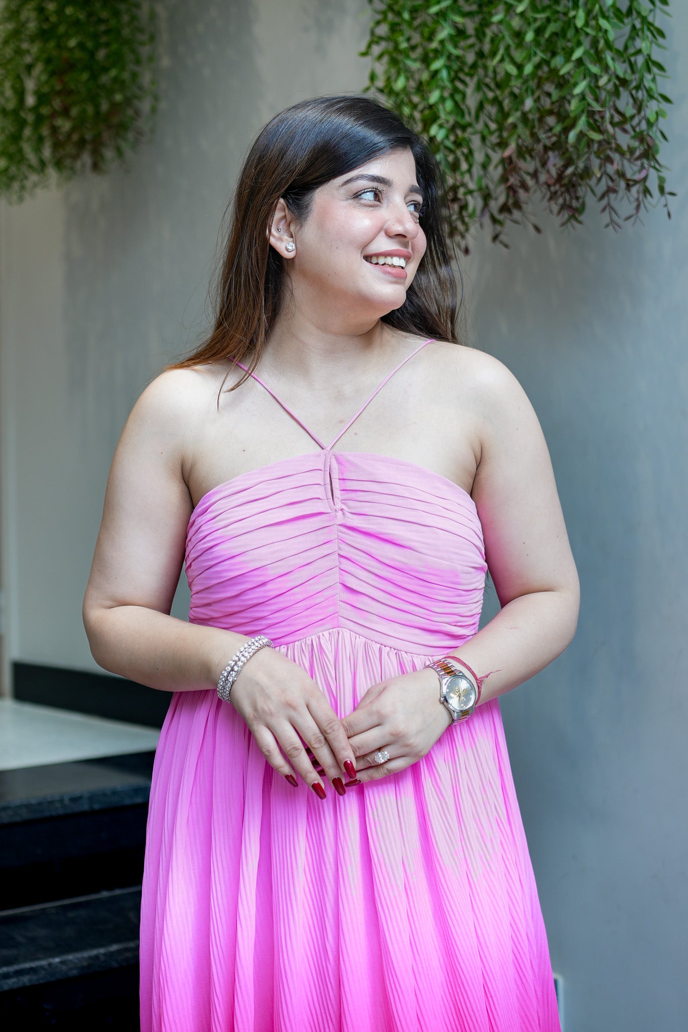 Clara Ombre Halter Neck Dress