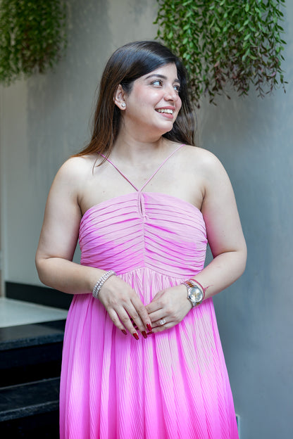 Clara Ombre Halter Neck Dress