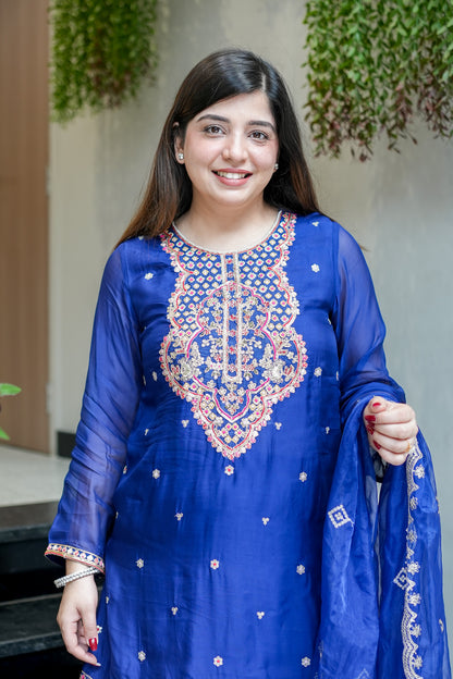 Oshin Embroidered Garara Set