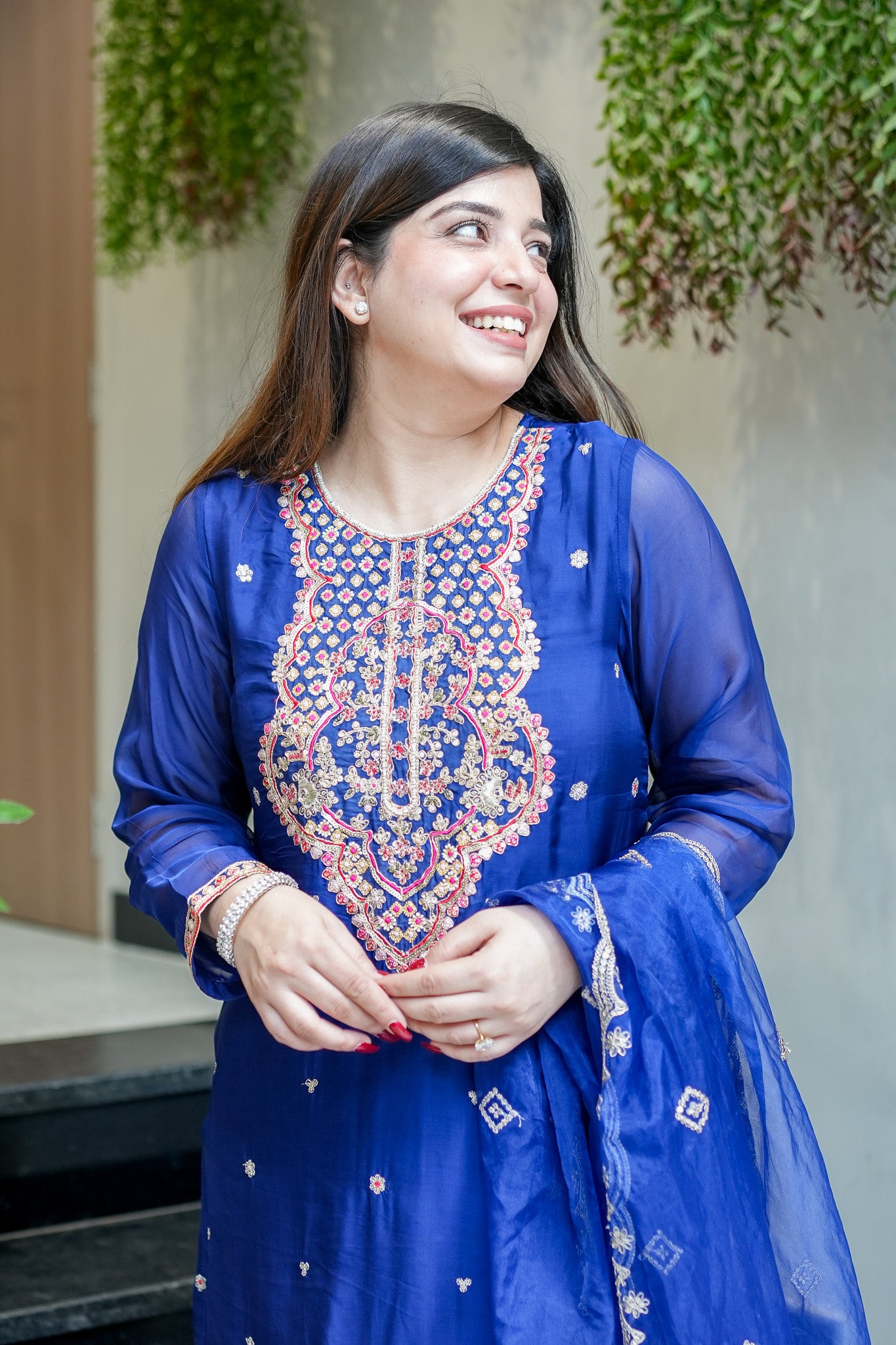 Oshin Embroidered Garara Set
