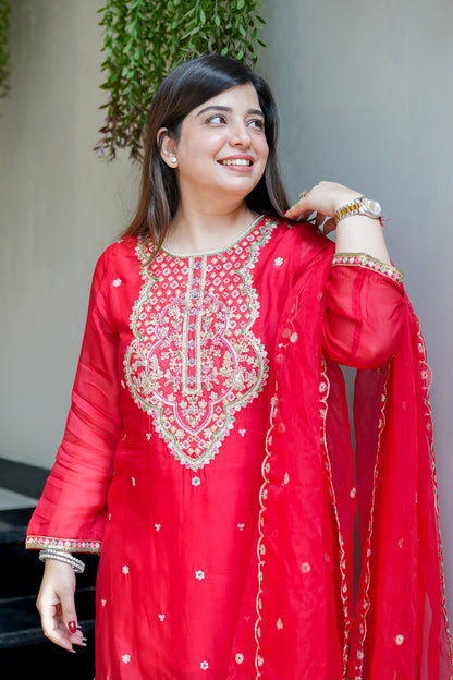 Oshin Embroidered Garara Set