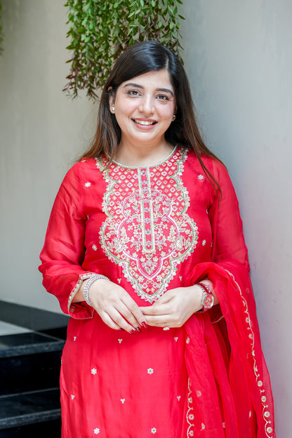 Oshin Embroidered Garara Set