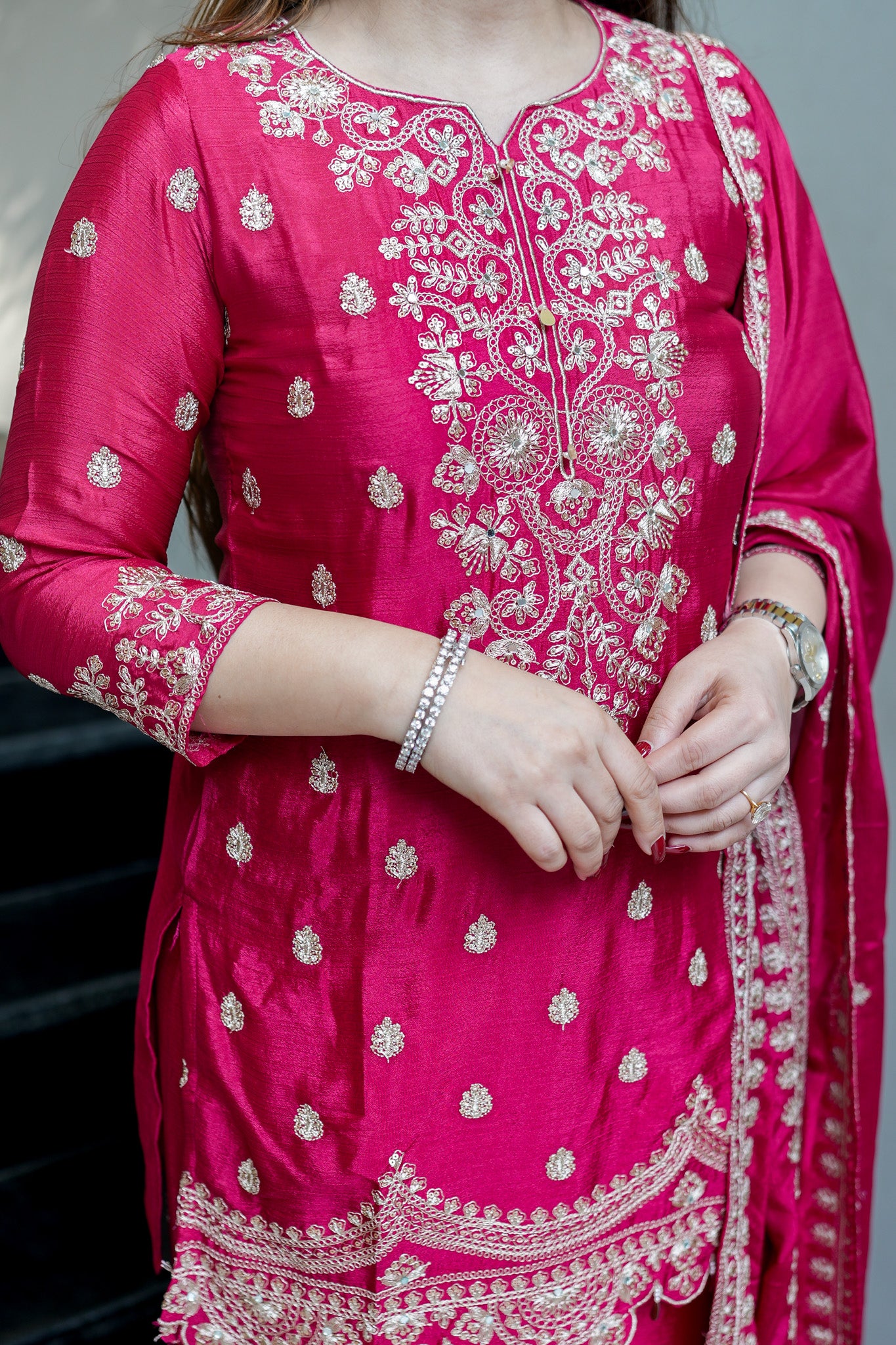 Ivanya Embroidered Suit Set
