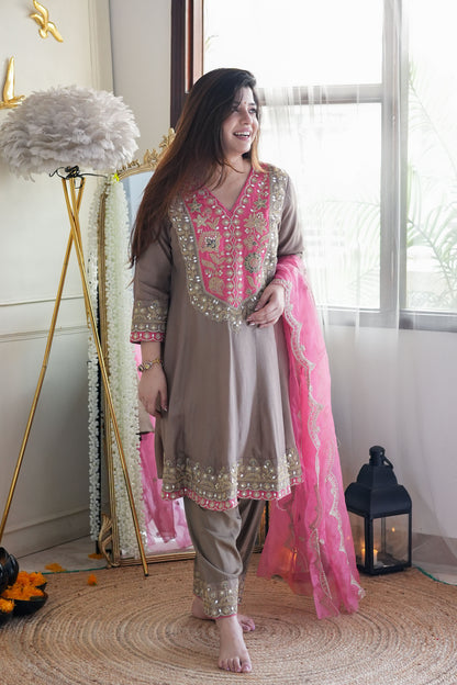 Gurmaan Short Anarkali Suit Set