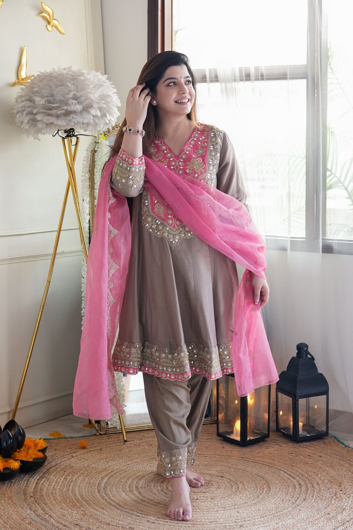 Gurmaan Short Anarkali Suit Set