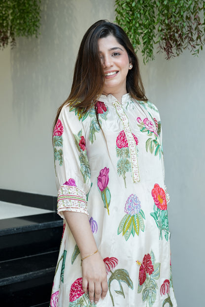 Samaya White Floral Co ord Sets
