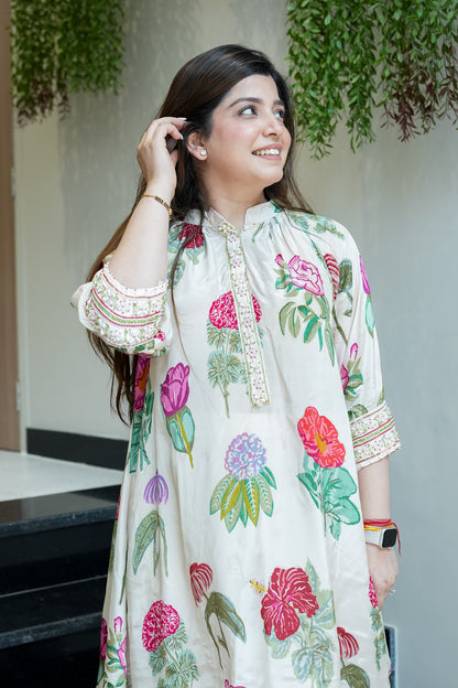 Samaya White Floral Co ord Sets