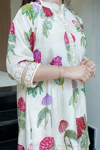 Samaya White Floral Co ord Sets