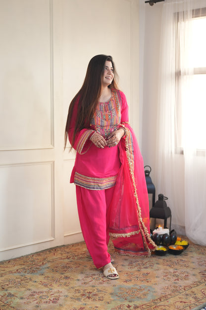 Maan Pink Salwar Suit Set