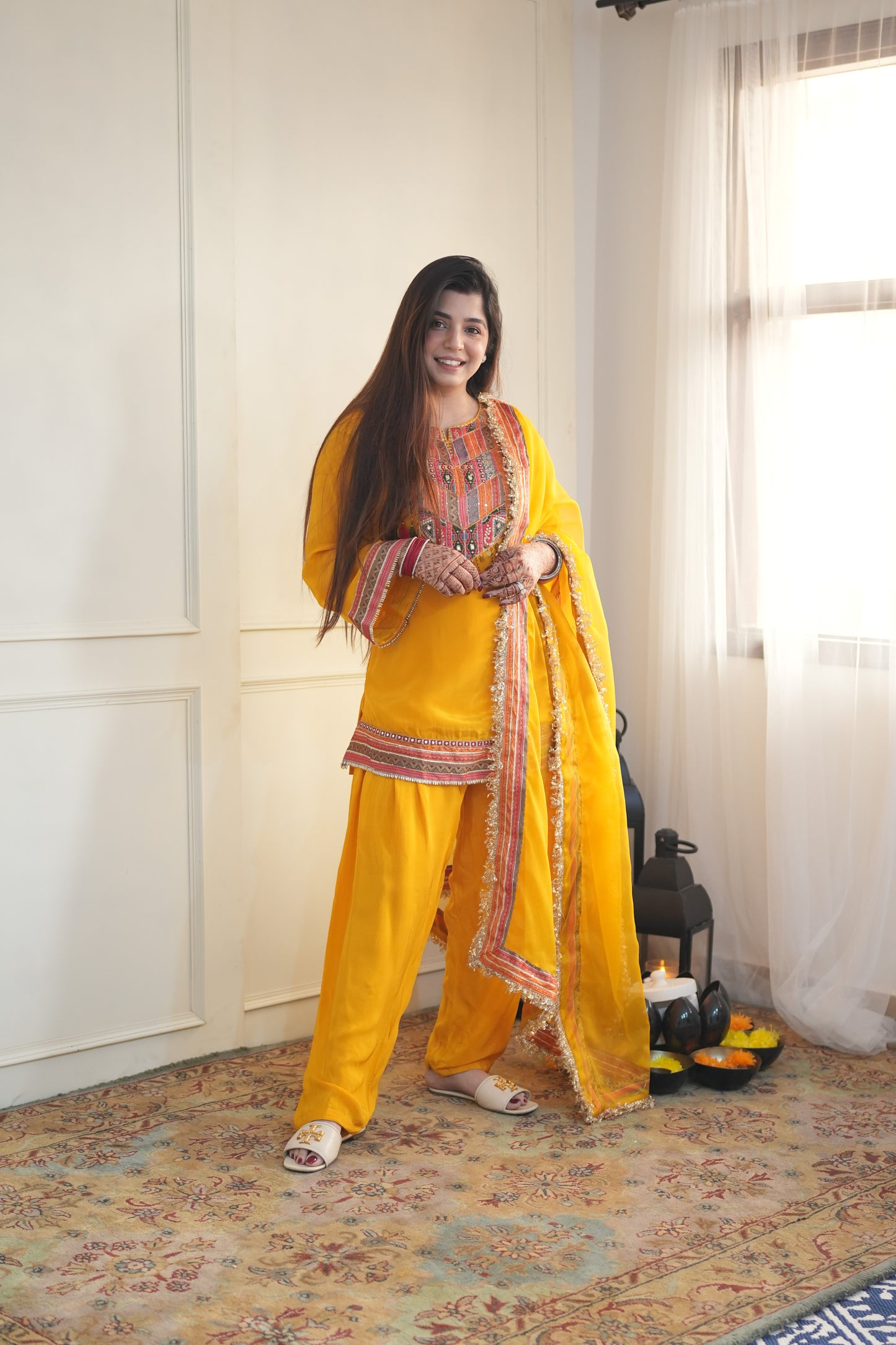 Maan Yellow Salwar Suit