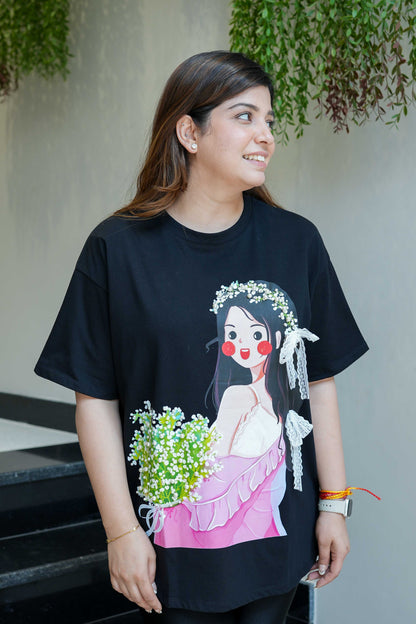 Iris Black Pearl Detailing Tshirt