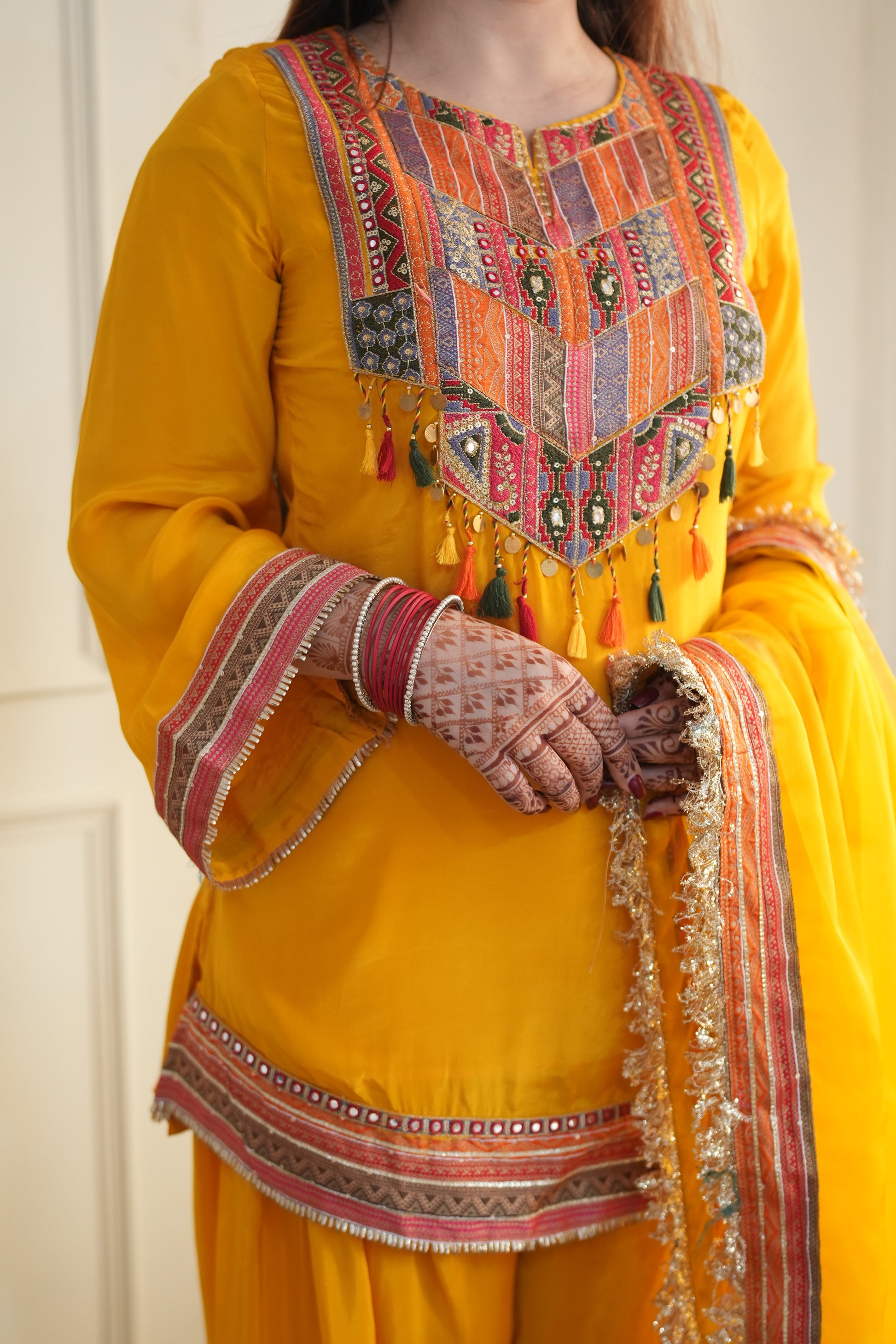 Maan Yellow Salwar Suit