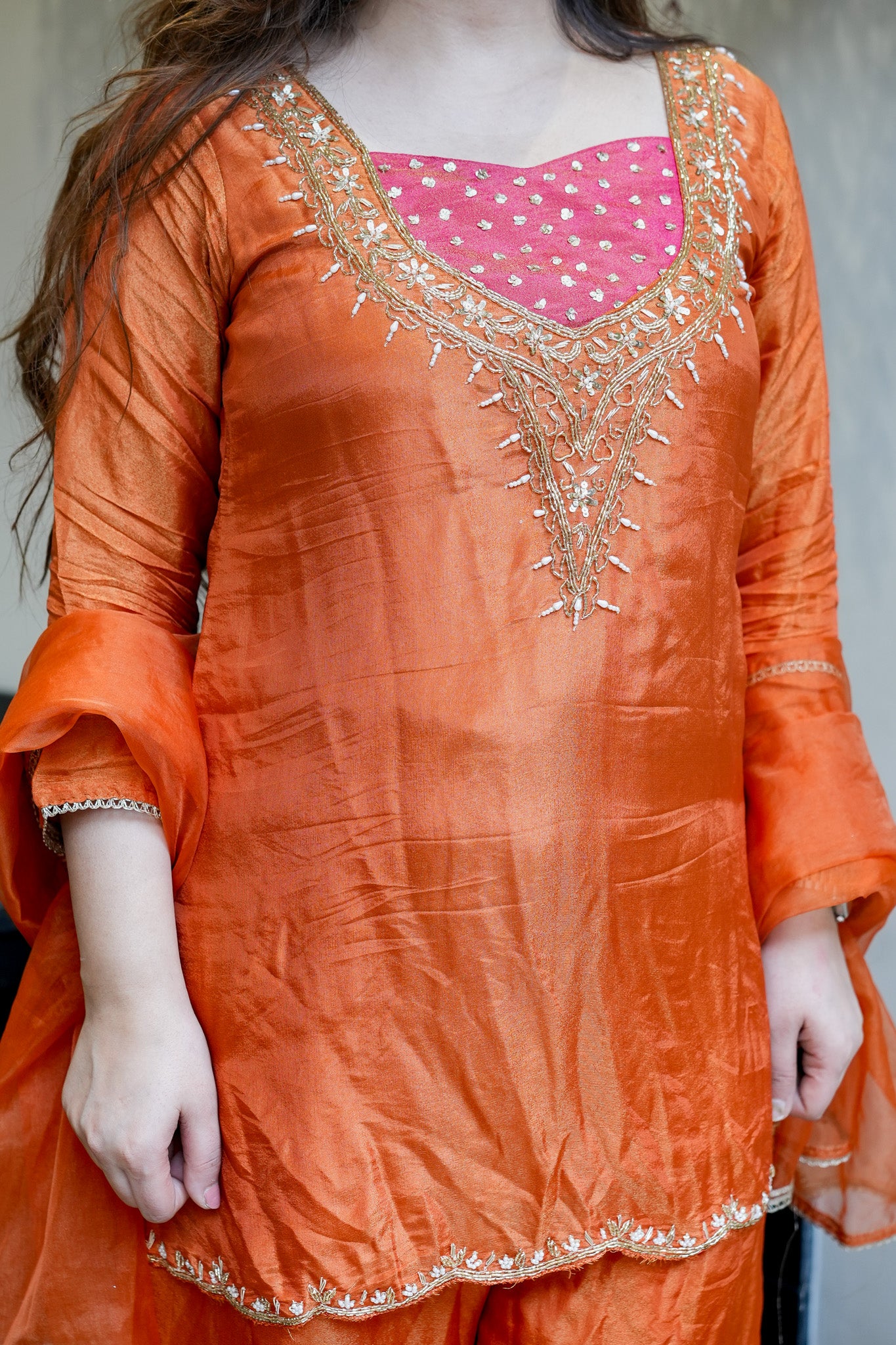 Kiyana Embroidered Garara Set