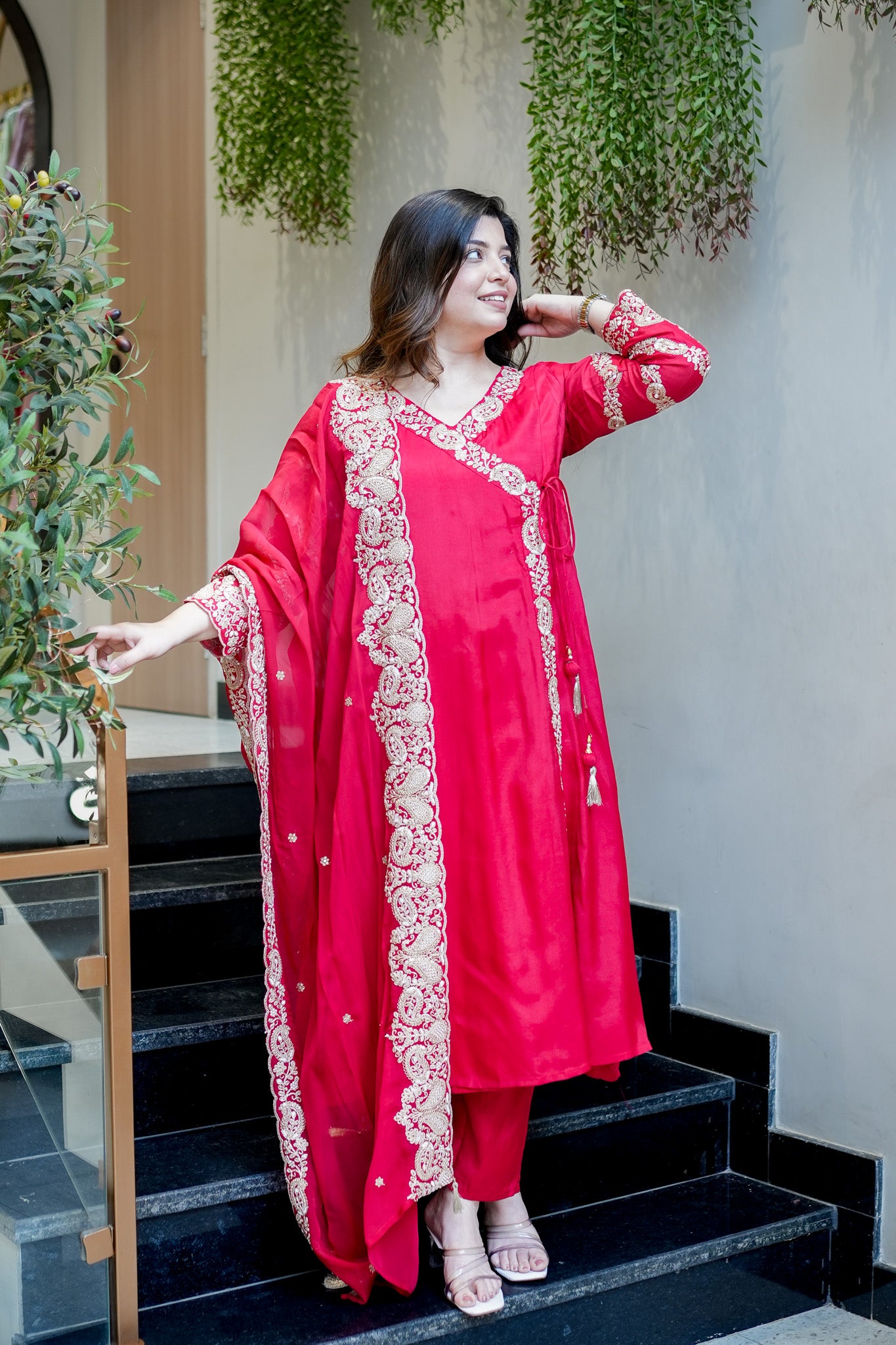 Viya Embroidered Suit Set