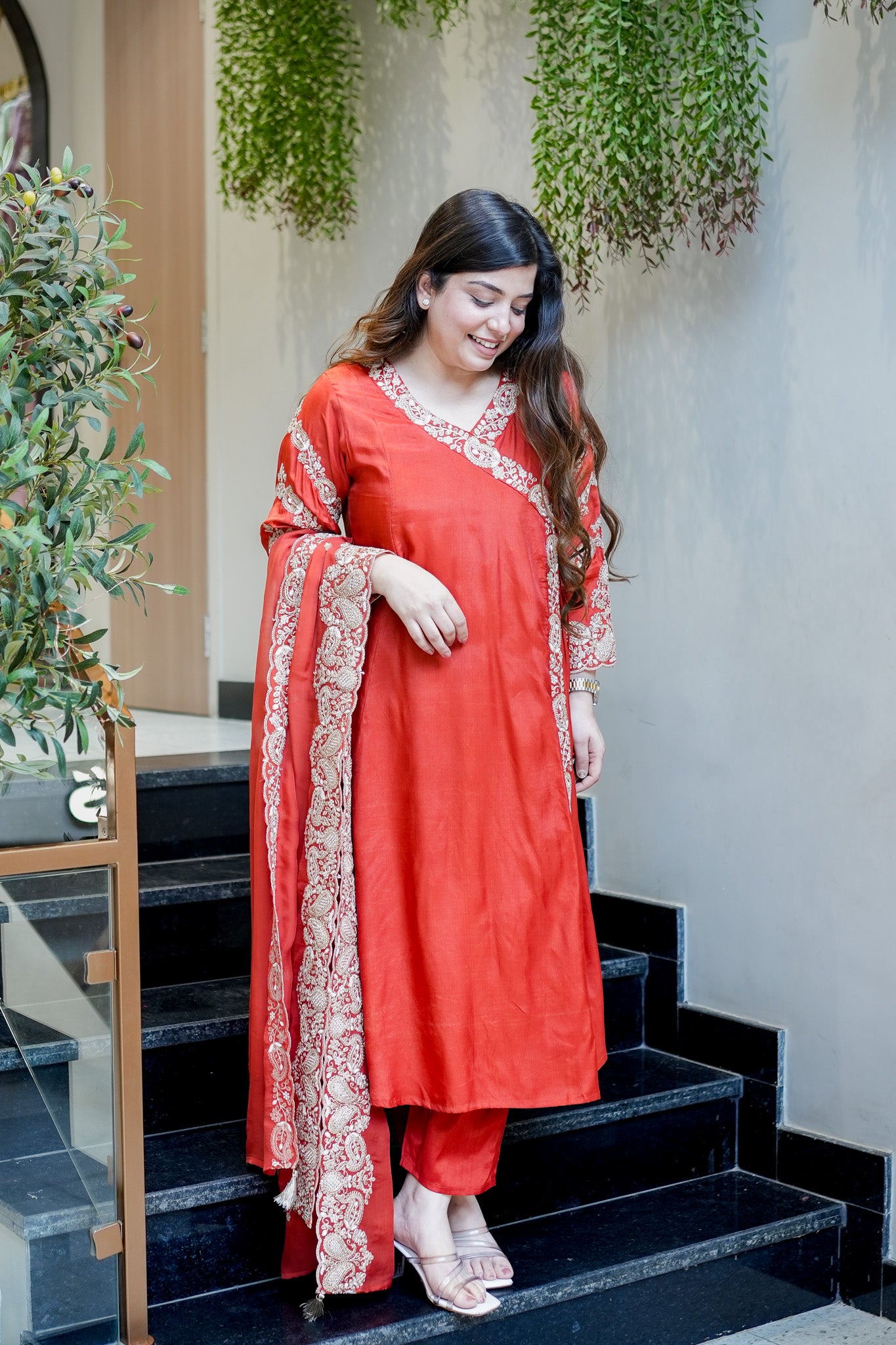 Viya Embroidered Suit Set