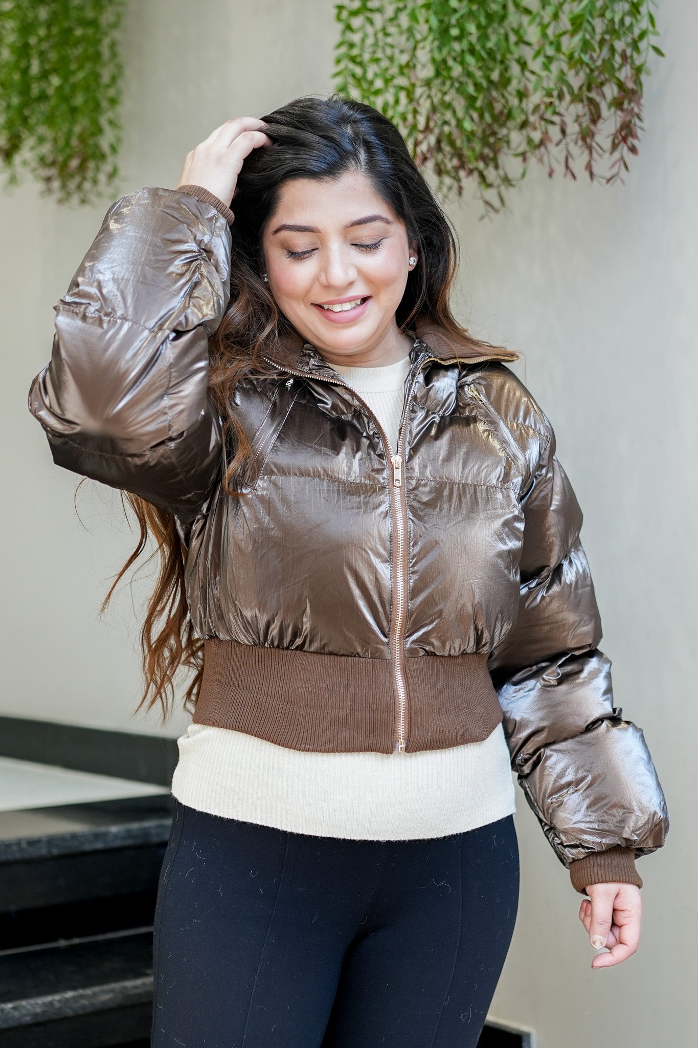 Grace Metallic Puffer Jacket