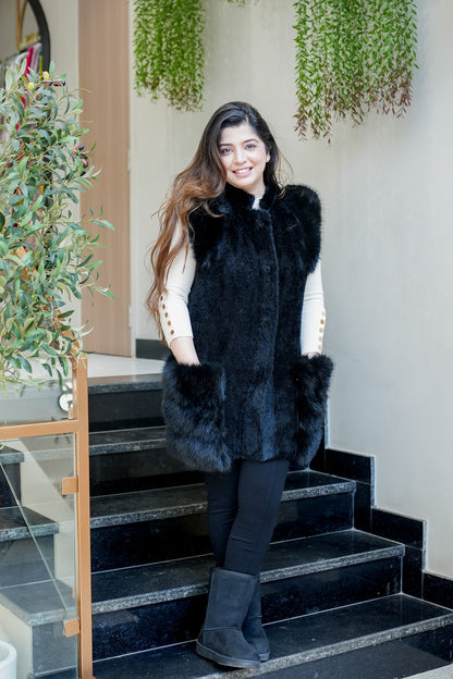 Trove Furr Cut Sleeves Coat