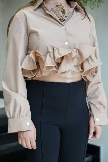 Alora Ruffle Bloom Top