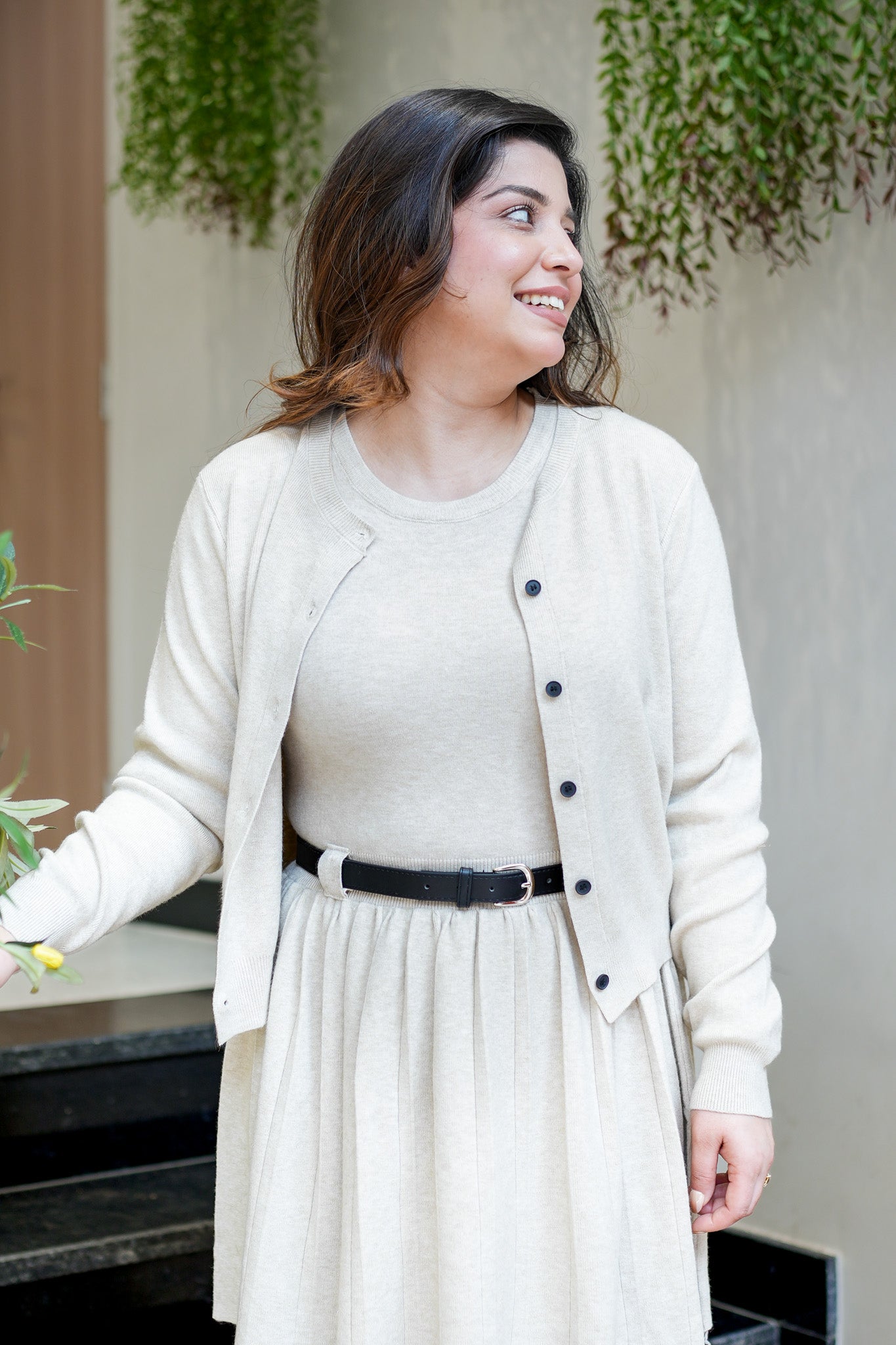 Sole Knitted Three Piece Skirt Set