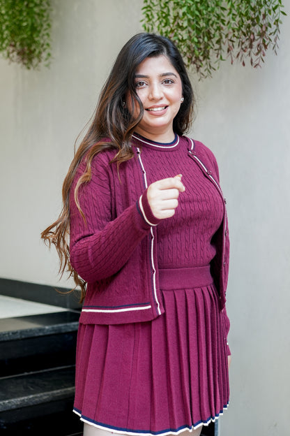 Elio Knitted Skirt Set