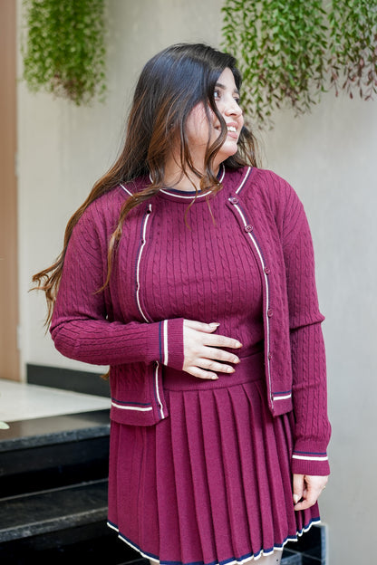 Elio Knitted Skirt Set