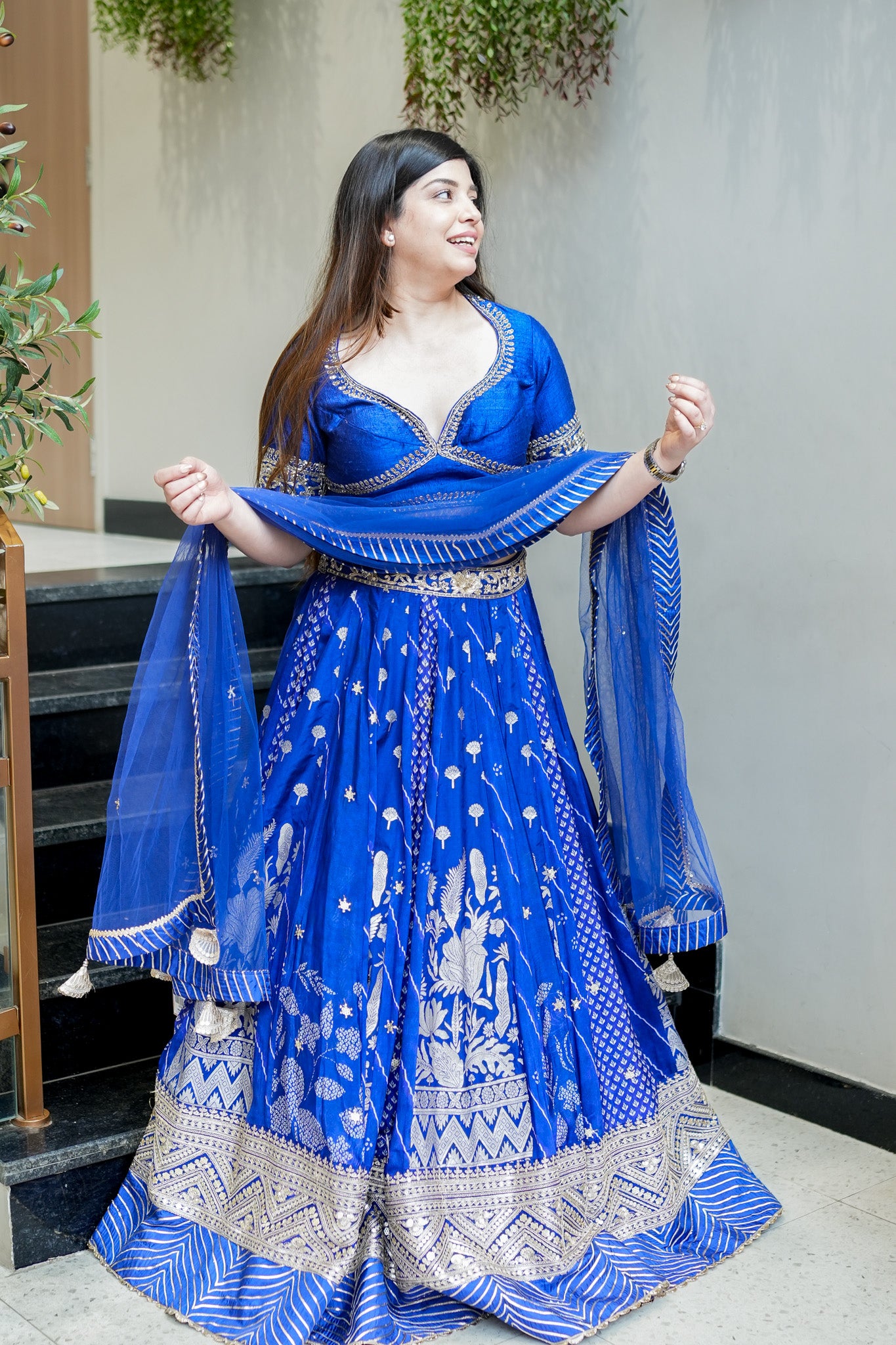 Gehna Hand Embroidered Lehenga