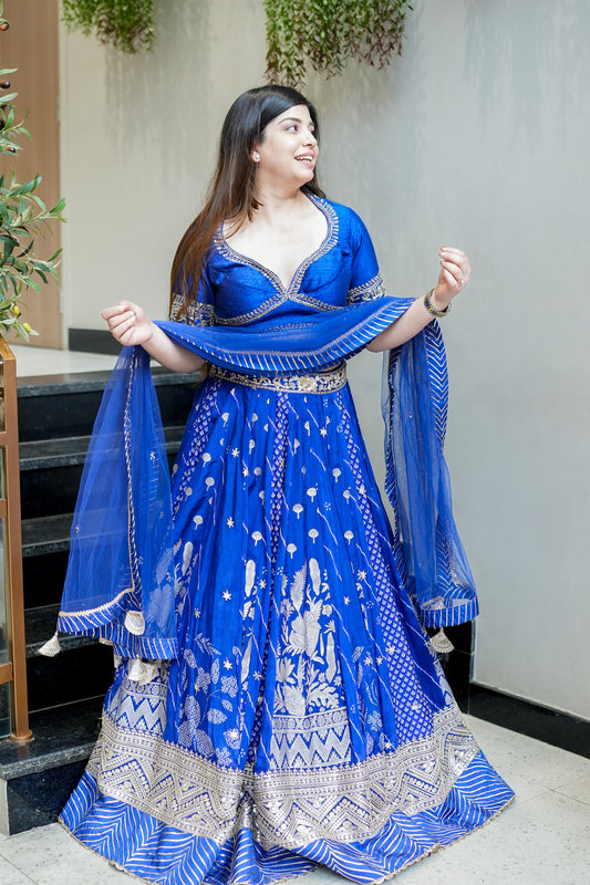 Gehna Hand Embroidered Lehenga