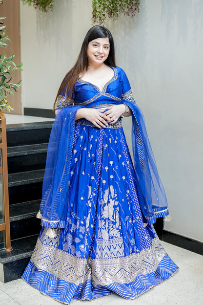 Gehna Hand Embroidered Lehenga
