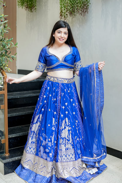 Gehna Hand Embroidered Lehenga