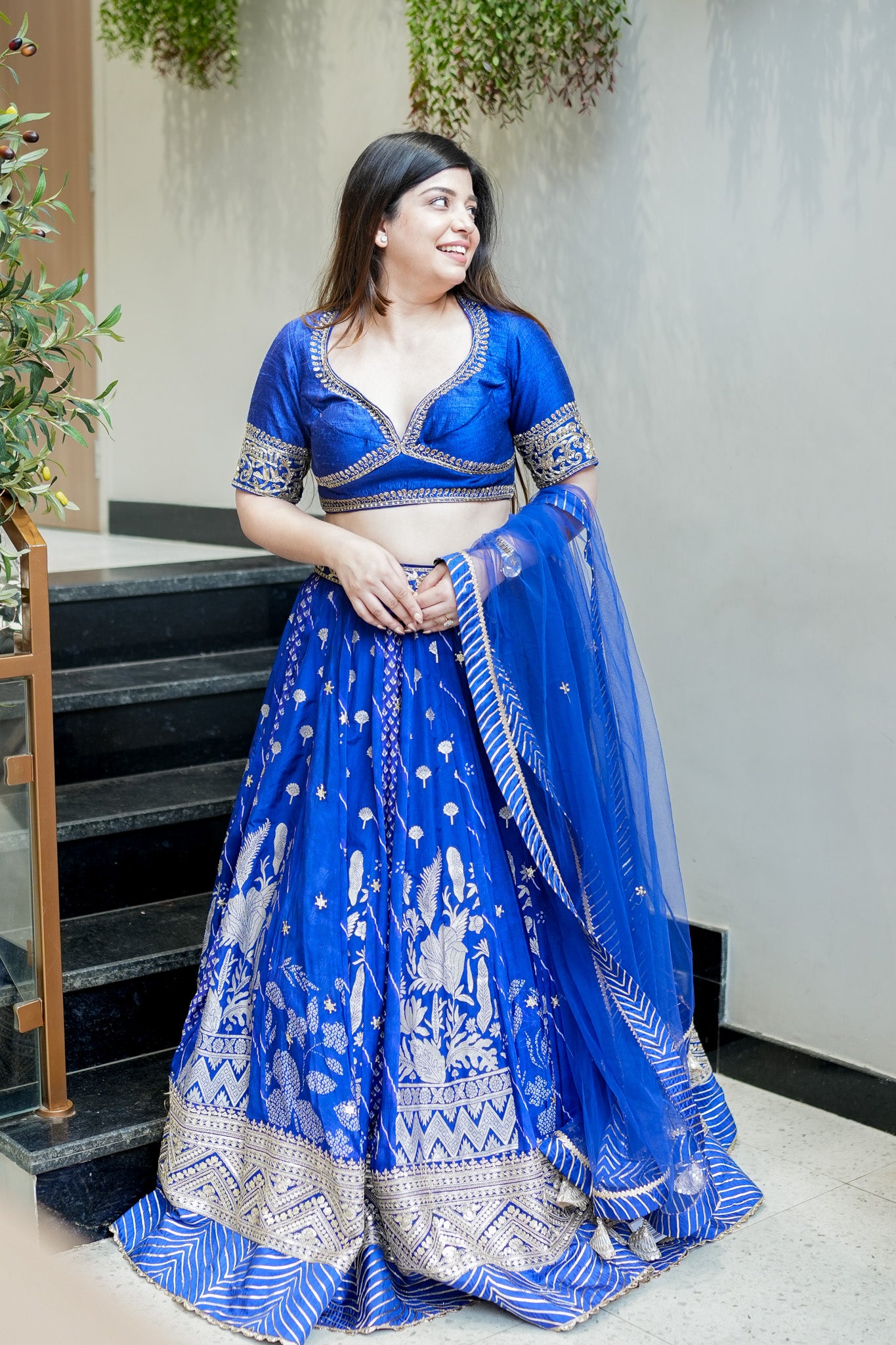 Gehna Hand Embroidered Lehenga