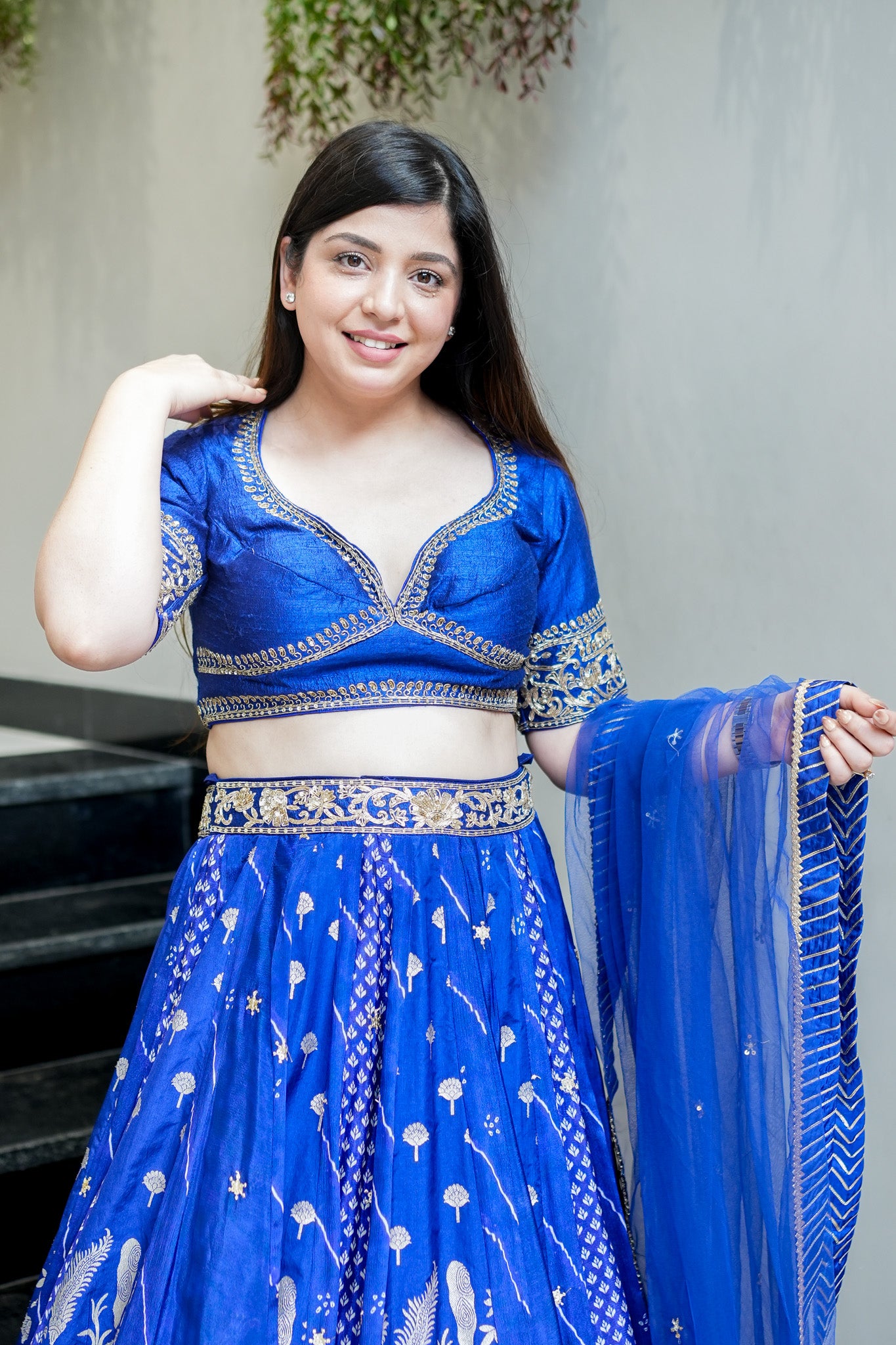 Gehna Hand Embroidered Lehenga