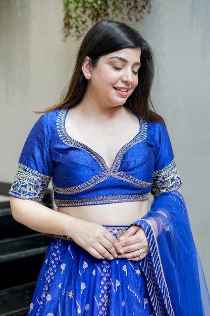 Gehna Hand Embroidered Lehenga