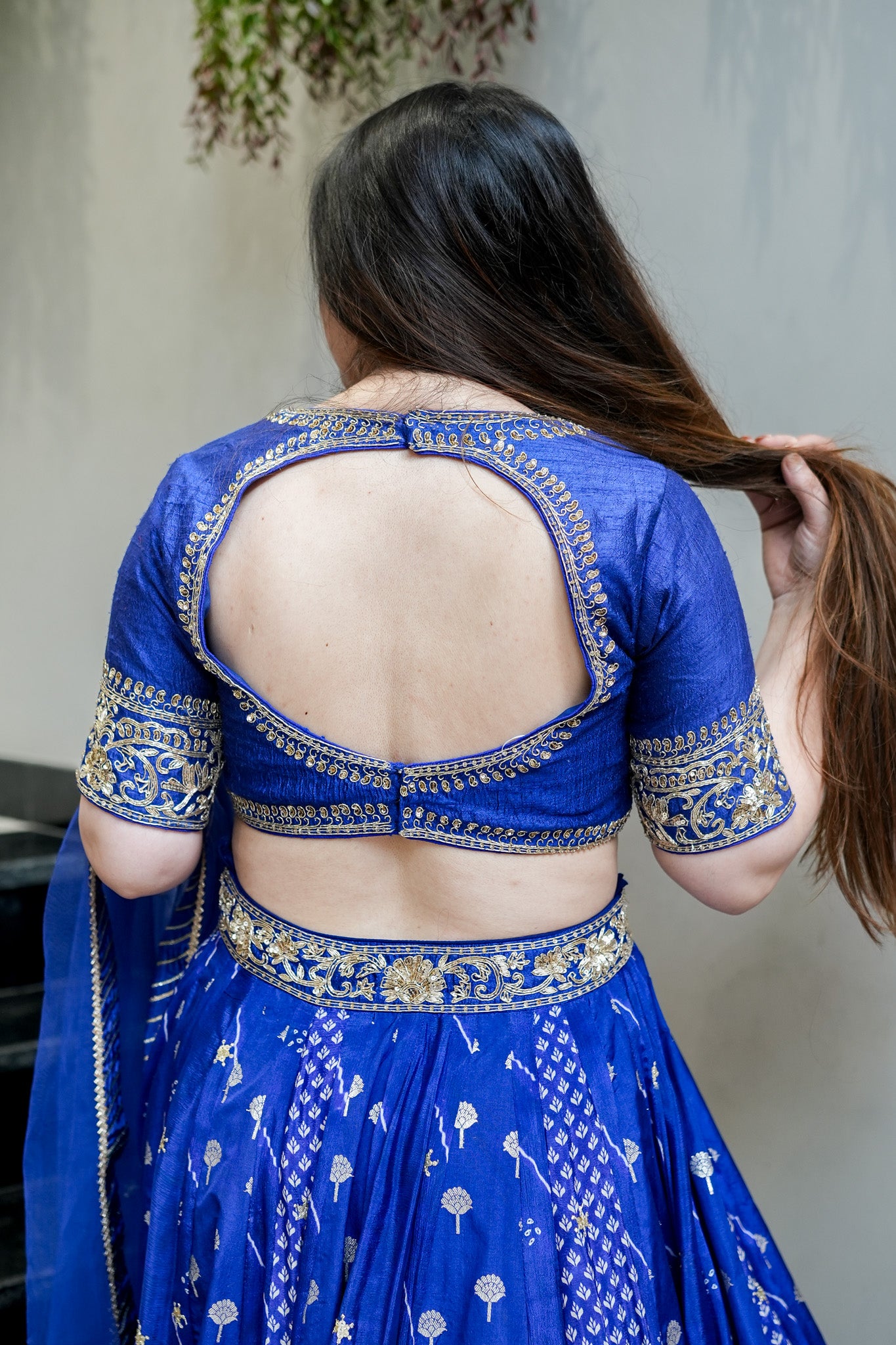 Gehna Hand Embroidered Lehenga